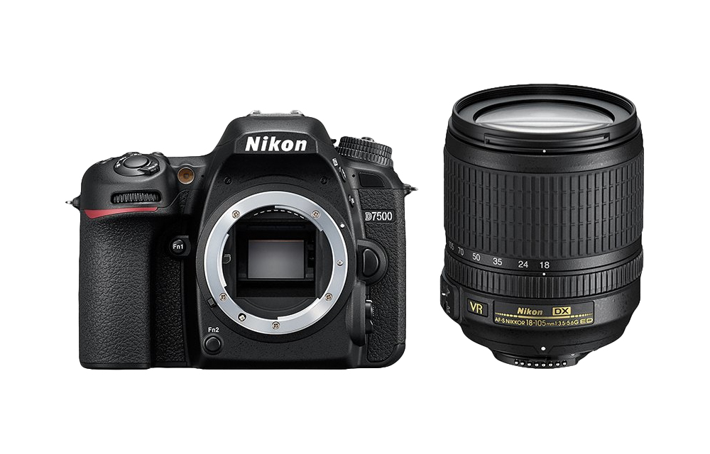 Nikon D7500 + AF-S DX NIKKOR 18-105 VR Juego de cámara SLR 20,9 MP CMOS 5568 x 3712 Pixeles Negro