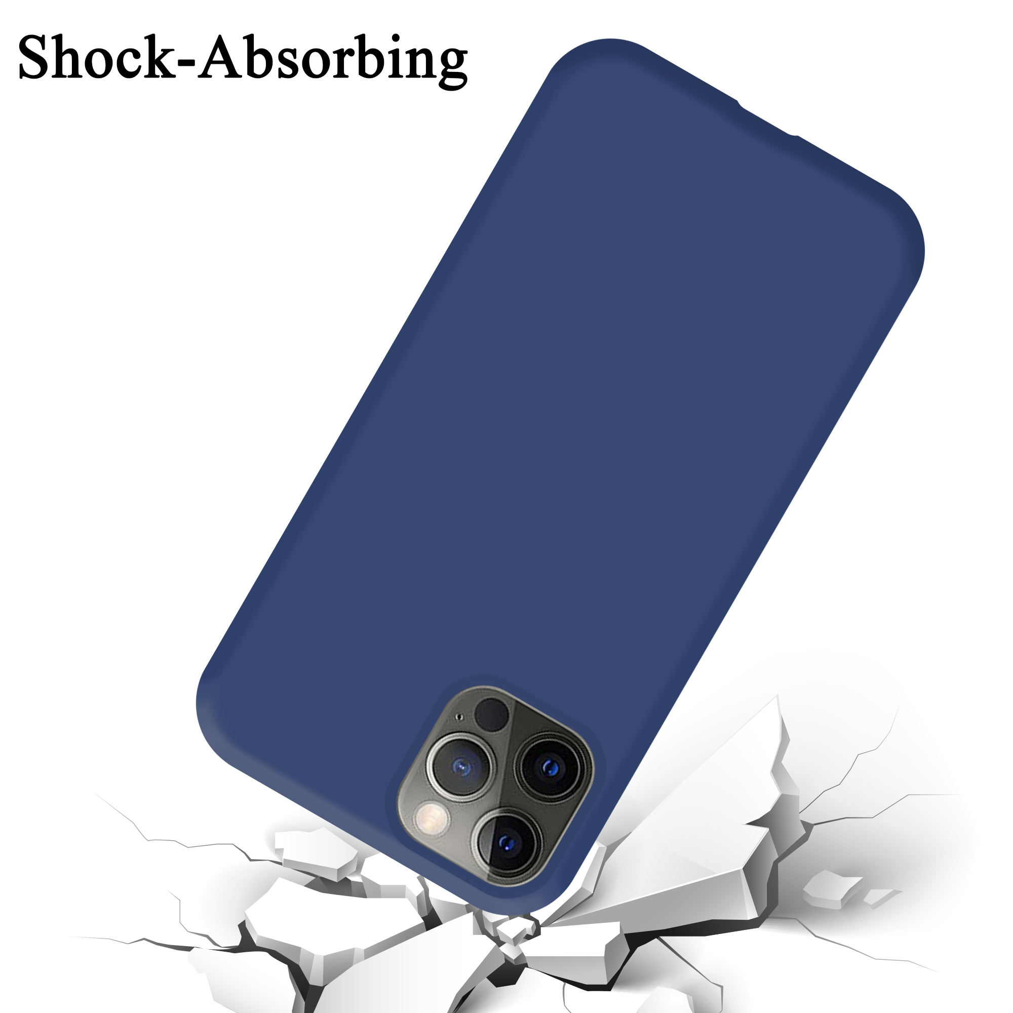 Coque pour Apple iPhone 13 PRO en LIQUID BLUE Housse de protection Étui en silicone TPU flexible