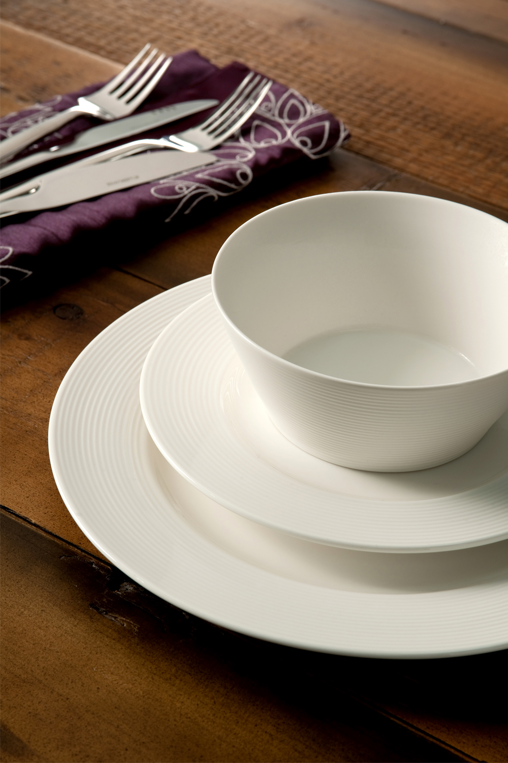 Belleek Living 'Ripple' Dinner 12 Piece Set 2