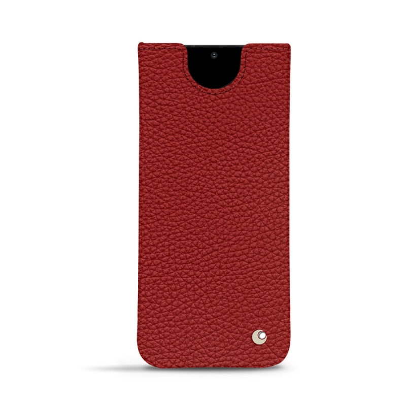 Pochette cuir Samsung Galaxy S20 Ultra 5G - Pochette - Rouge - Cuir grainé
