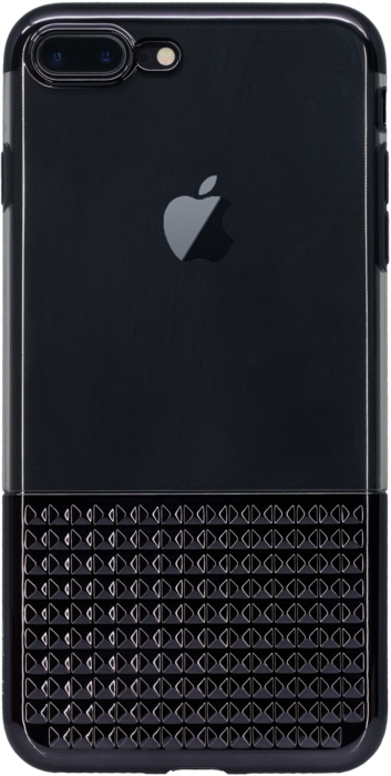 Coque ultra slim cloutée invisible pour Apple iPhone 7 Plus/ 8 Plus  0,8mm, Noir de jais